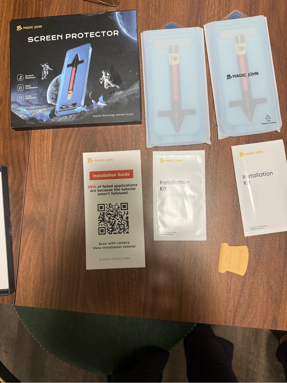 Blue Screen Protector Kit for Cell Phones - Picture 3 of 5